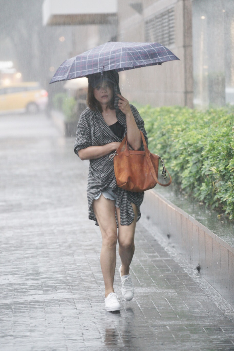 中央氣象局表示，降雨方面，午後在各地山區及大台北、宜蘭地區可能有局部短暫雷陣雨   圖：張良一／攝