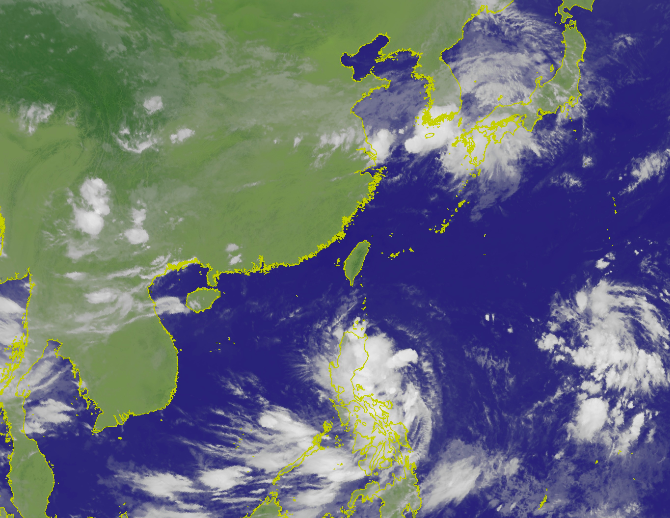 先位於菲律賓東方海面的熱帶性低氣壓，已於今（27）日上午增強為第12號颱風「楊柳」   圖：截自中央氣象局