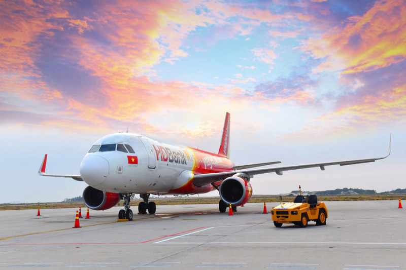 越南航空和越捷航空今天宣布，台港澳航班恢復營運。   圖：翻攝自越捷航空官網