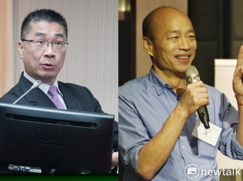左為內政部長徐國勇，右為高雄市長韓國瑜。   圖：新頭殼合成（資料照片）