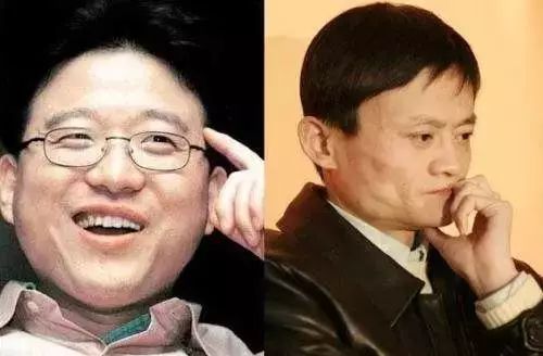 阿里巴巴創辦人馬雲(右)與網易創辦人丁磊(左)。   圖:擷取自電商頭條