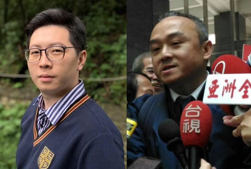 桃園市議員王浩宇（左），高雄市觀光局長潘恆旭（右）。   圖：新頭殼合成