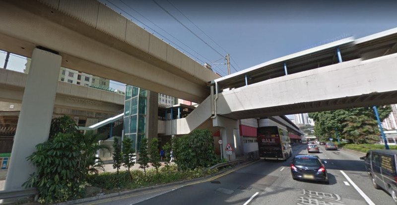 港鐵觀塘線的九龍灣站。   圖：翻攝Google Map街景