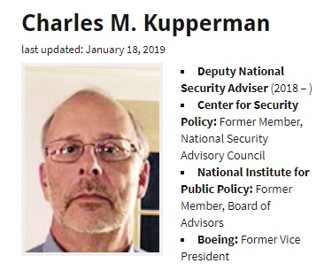 美國白宮宣布，由庫珀曼擔任國家安全顧問代理人，他原本是副國家安全顧問。   圖：翻攝自IPS Right Web