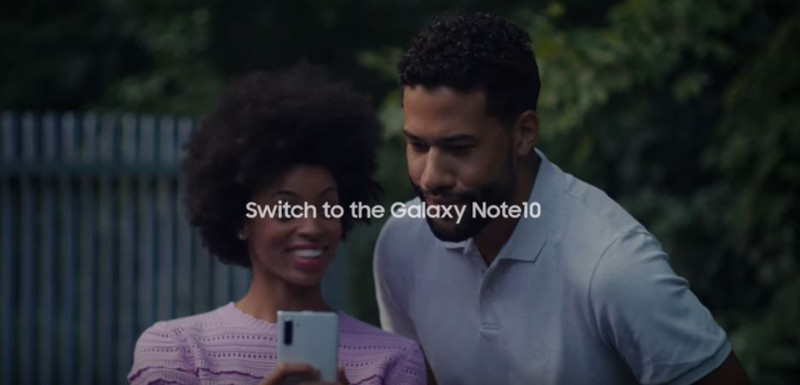 三星Galaxy Note 10新廣告。 