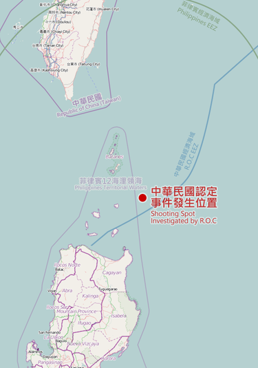 廣大興28號漁船事件發生位置圖。/圖：翻攝維基百科