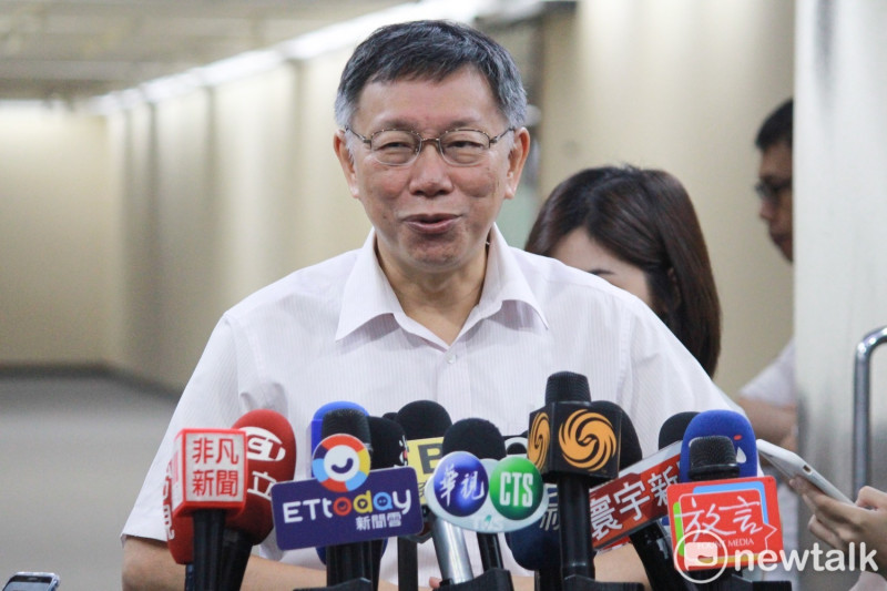 面對時代力量的批判，台北市長柯文哲回嗆，「我們需要的是民治維新，不是義和團」。   圖：周煊惠 ／攝（資料照）