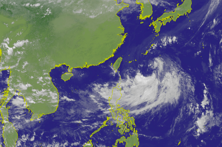 原位於琉球南方海面之熱帶性低氣壓，於今（19）日14時發展為第17號颱風   圖：截自中央氣象局