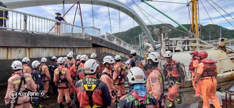 健行科技大學曾協助宜蘭縣府座橋樑檢測，計畫主持人陳明正澄清並未負責維修事項。   圖：宜蘭消防指揮中心／提供