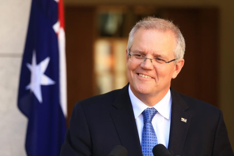 澳洲總理莫里森表示，與川普通話內容相當平凡無奇。   圖：翻攝自Scott Morrison臉書