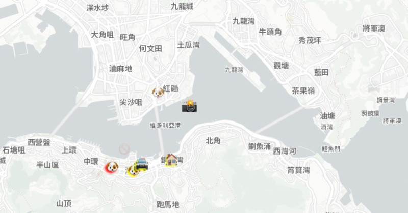 蘋果（Apple）日前以港人示威工具「HKmap Live全港抗爭即時地圖」鼓勵不法活動為由，下架該款App。   圖：翻攝自HKmap Live 