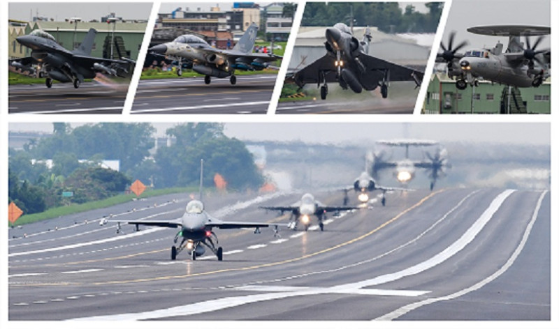 本月19日空軍台南基地營區開放，F-16、IDF、幻象2000三型主力戰機都將展示開放參觀。   圖：翻攝空軍司令部臉書專頁