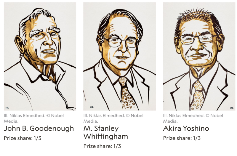 三位化學獎傑出研究者的介紹。   圖：翻攝自諾貝爾官網