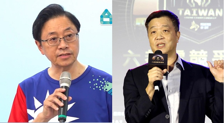 國民黨總統參選人韓國瑜要檢討「一例一休」、「漁業三法」。而當事人一個是現任高雄副市長陳雄文(右)、國政顧問團總團長張善政(左)。   圖：新頭殼合成