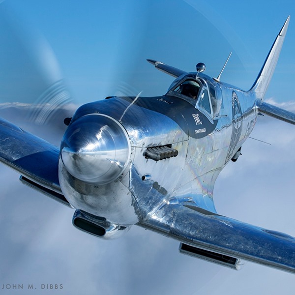 英國皇家空軍傳奇二戰「噴火式」戰機(Spitfire)自8月開始進行環球之旅，近日將來到台灣。   圖：翻攝英國在台辦事處臉書