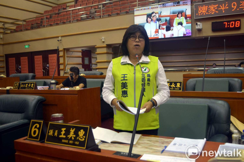 王美惠連續三屆拿下嘉義市議員選舉得票數冠軍。   圖：蔡坤龍/攝