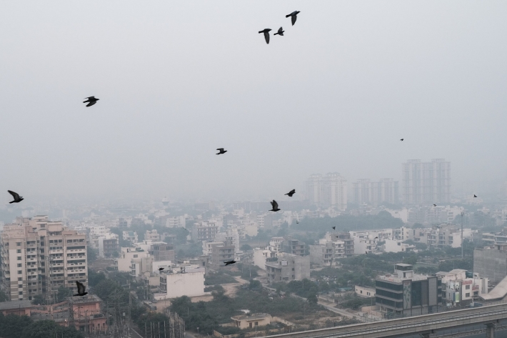 由車輛廢氣、工業排放和鄰近省分焚燒農業廢棄物產生的有毒霧霾，每年冬天都會籠罩新德里的天空。   圖 : 翻攝自IKEA