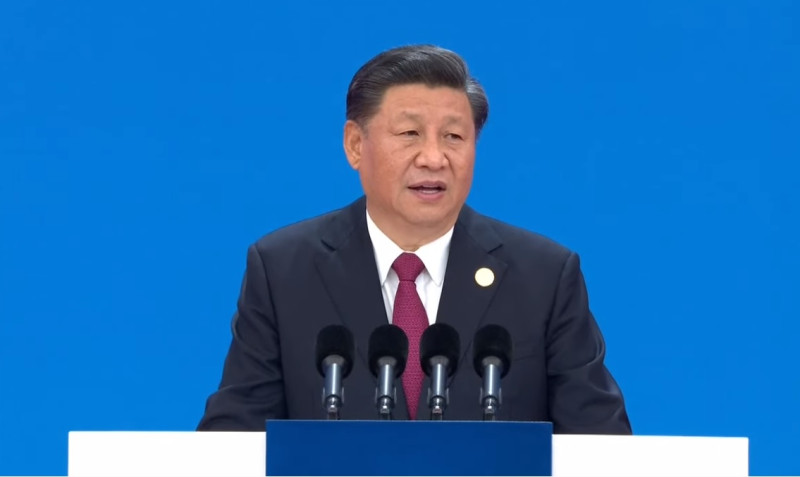 中國國家主席習近平14日首次對香港反送中表態。   圖：翻攝自央視