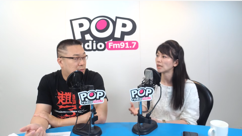 台北市議員高嘉瑜今接受《POP搶先爆》 主持人朱學恒專訪。   圖：翻攝YouTube