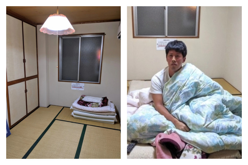 擁有超便宜房間的日本福岡市朝日旅館。住一晚僅要 130 日圓，交換條件是在房內全程被直播。   圖／翻攝自 SoraNews24 網站