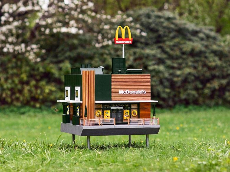 麥當勞攜手設計公司Nord DDB打造「麥蜂巢McHive」。   圖：食力／提供