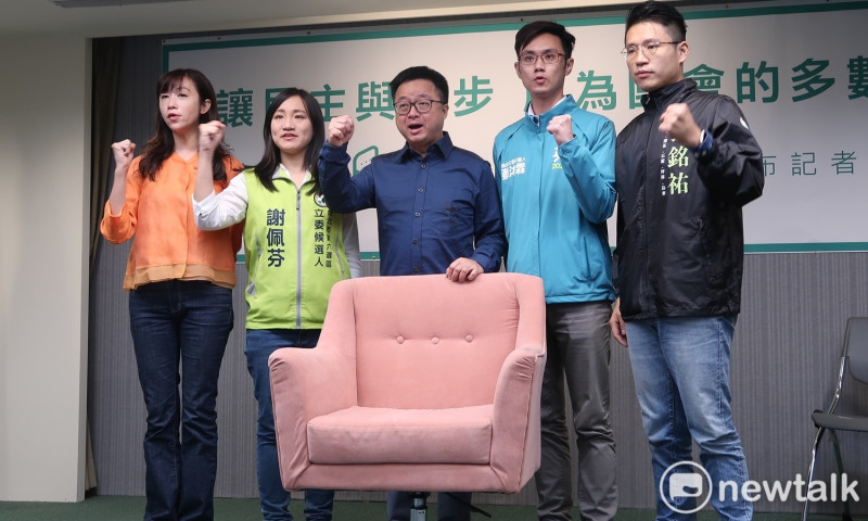 民進黨推護國會、保台灣競選廣告。   圖：林朝億/攝