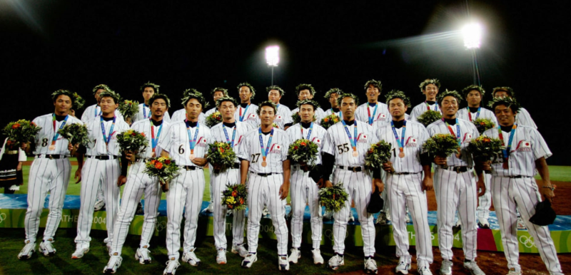 2004年雅典奧運日本代表隊。   圖／截自推特