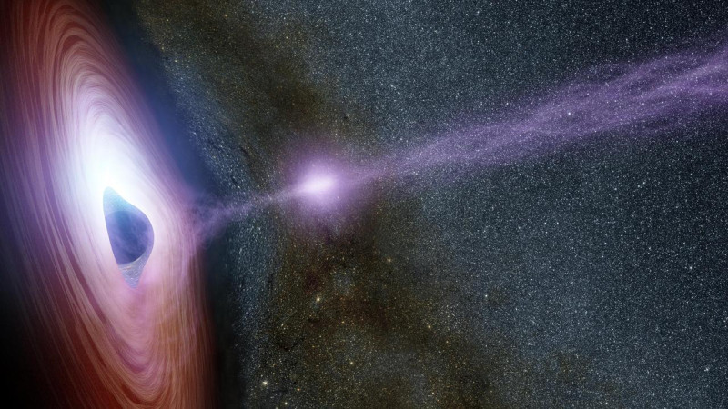 天文學家在銀河系發現一個名為LB-1的超巨大黑洞，並質疑根據現有的恆星演化模型，這種質量的黑洞照理說不可能存在於銀河系中。圖為黑洞示意圖。   圖：取自NASA官網