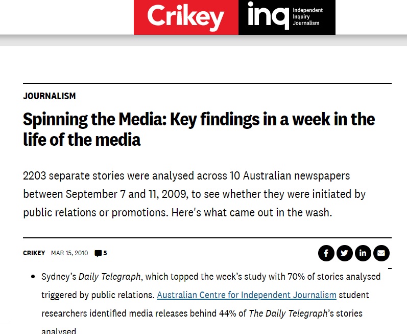 有研究顯示《每日電訊報》是澳洲最不足採信的媒體   圖：取自澳大利亞獨立調查記者網站(INQ)