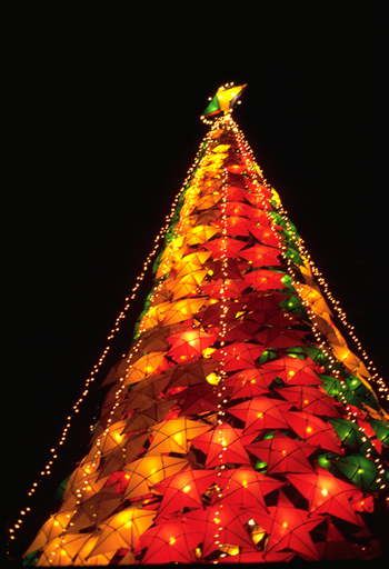 星形燈籠是菲律賓聖誕節特有的物件。   圖：菲律賓觀光部台灣分處／提供