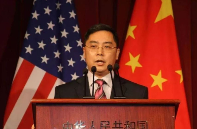 中國駐美公使李克新。   圖：翻攝自微信