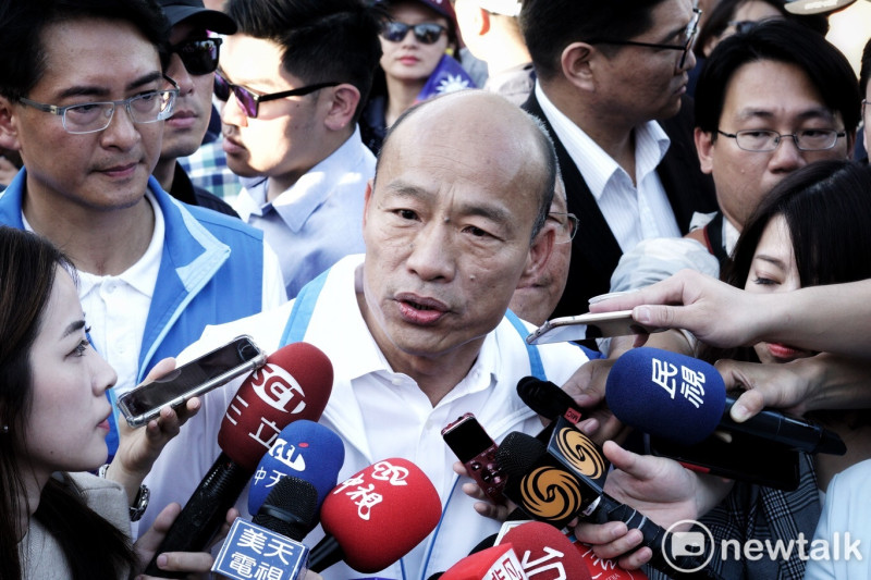 國民黨總統候選人韓國瑜嗆林佳龍好好督導自己的部屬。   圖：張良一/攝(資料照片)