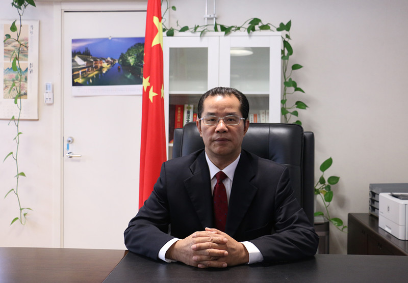 中國駐瑞典大使桂從友（圖）因為指責瑞典當局散布桂民海案謠言，遭到瑞典國會譴責，要求當局將他驅逐出境。   圖：翻攝自中國駐瑞典大使館