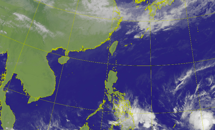 中央氣象局表示，今（21）日下午關島南方海面有一個熱帶性低氣壓形成，未來可能增強為颱風   圖：截取自中央氣象局