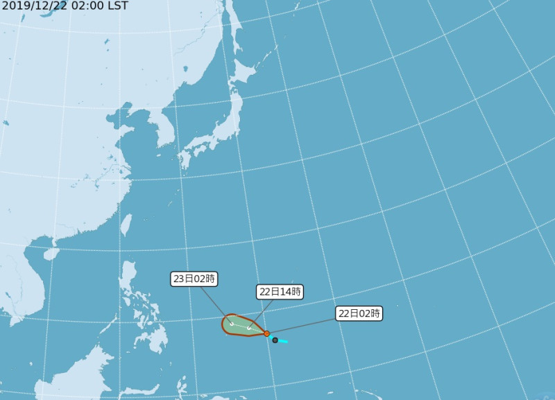 第29號輕度颱風「巴逢」最快今天生成。   圖/氣象局