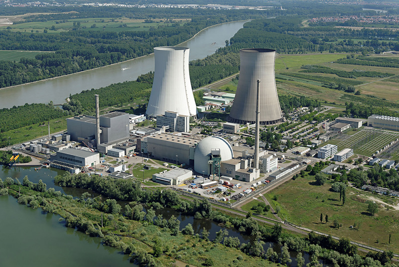 德國計畫在2022年底後停用核能發電，圖為位於西南部的菲力普斯堡（Philippsburg）核電廠，預計今年年底停止運轉。   圖：中央社/安能提供