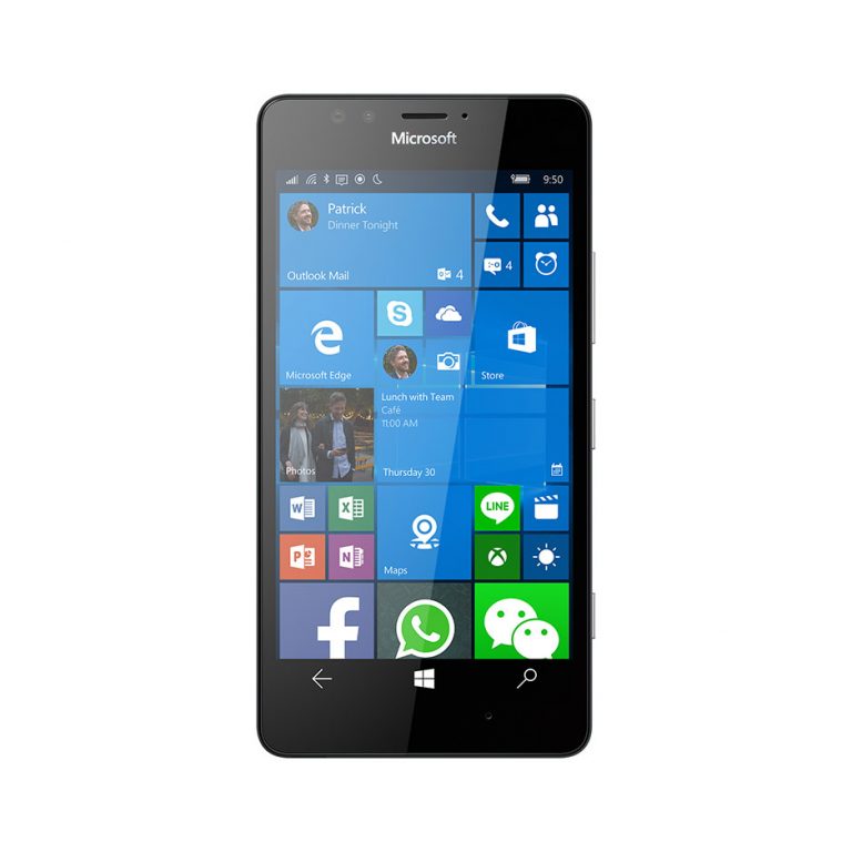 微軟Lumia 950為首款搭載Win 10行動版的手機，但因甚少業者願意替Windows Phone設計APP，被評為失敗之作。   圖：截取自微軟官網