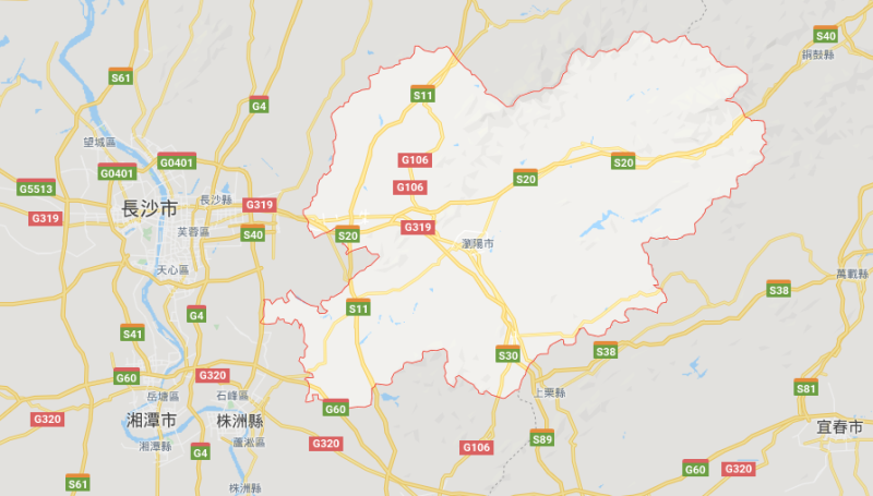 中國湖南省瀏陽市一處煙火工廠4日發生嚴重爆炸事故。   圖：翻攝自Google Map