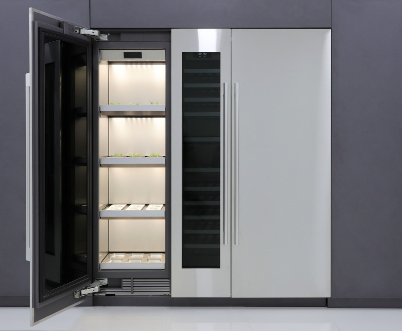 LG最新款室內園藝設備系統外觀有點像是一台超大冰箱。   圖：LG／提供