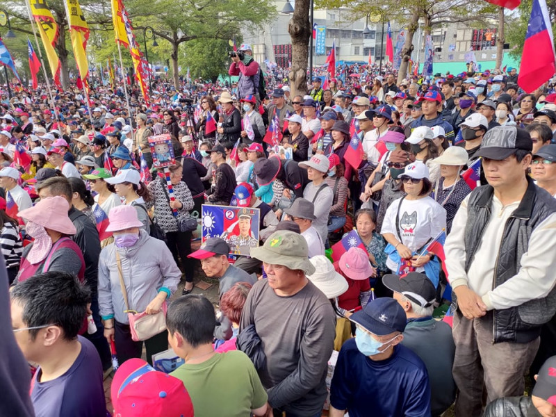國民黨於台南歸仁文化中心舉辦造勢。   圖：黃建豪/攝