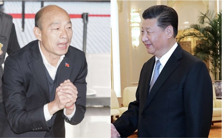 國民黨總統候選人韓國瑜、中共領導人習近平。   圖：新頭殼合成