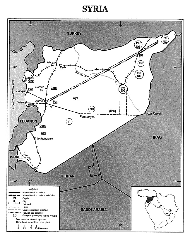 美國總統川普從敘利亞與土耳其邊界撤軍，卻留了一支部隊守住敘利亞油田   圖：US Geological Survey提供　Public Domain
