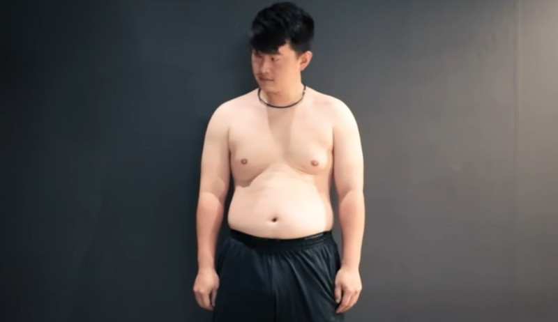 「3Q哥陳柏惟」在2020大選前的體態，體重直逼近百公斤，引起外界討論。   圖：翻攝自營養健身葛格Peeta Youtube頻道