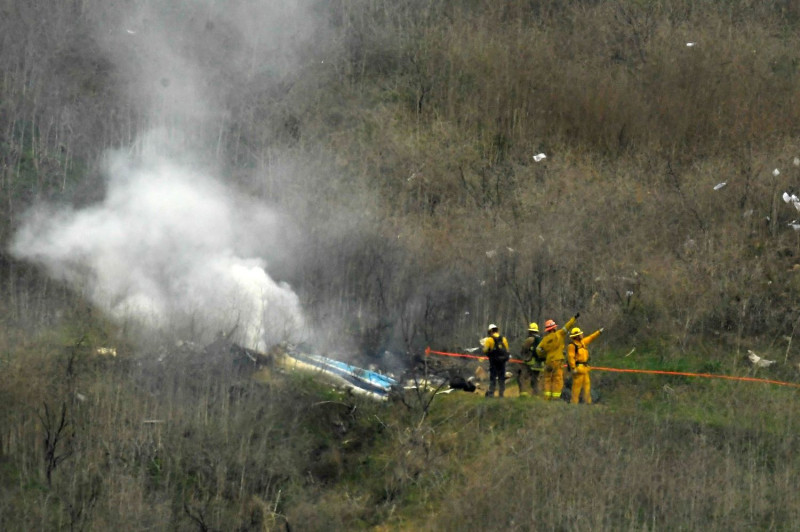 湖人傳奇球星Kobe墜機亡， 13歲女兒同機罹難。   圖：美聯社／提供