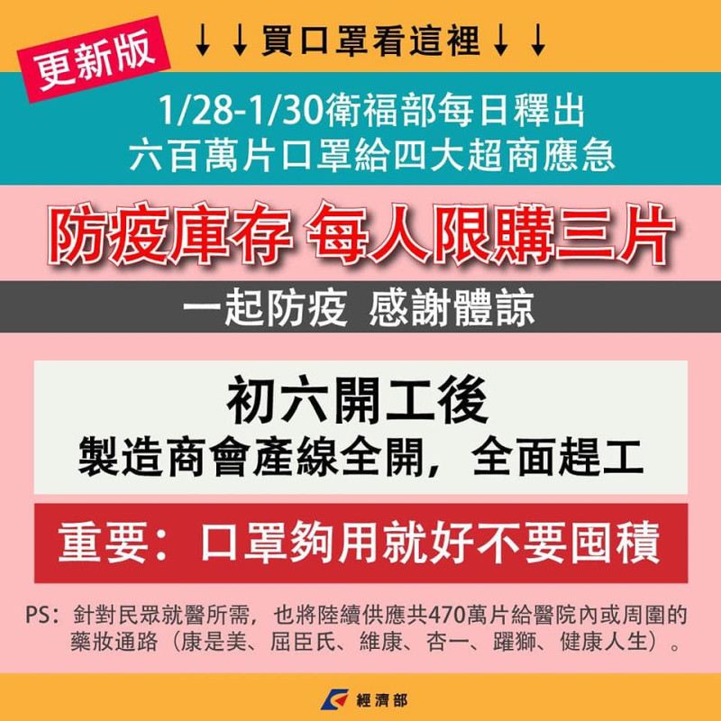 副總統陳建仁29日整理武漢肺炎相關問答，讓民眾參考。   圖：翻攝自陳建仁臉書