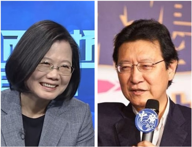 資深媒體人趙少康（右）日前說，蔡英文（左）只是運氣好，引發批評。   圖：新頭殼合成
