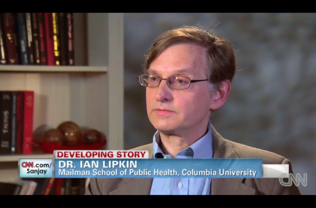 美國哥倫比亞大學的「病毒獵人」利普金，曾在2003年赴中國研究SARS，此番再受邀去中國研究武漢肺炎病毒。   圖：翻攝自美國哥倫比亞大學/CNN