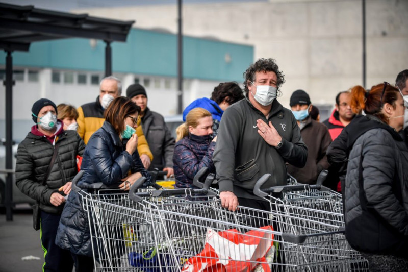 武漢肺炎疫情延燒，義大利確診人數破兩萬，為歐洲最慘重國家。   圖：翻攝自推特