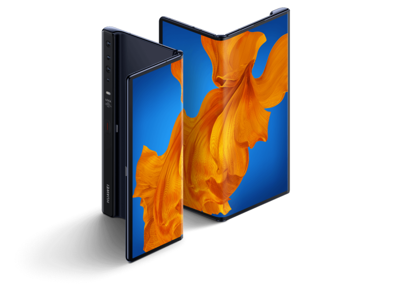 華為今日宣布，將在本月22日正式發表新一代摺疊螢幕手機Mate X2，圖為華為摺疊手機Mate Xs。   圖：取自華為中國官網