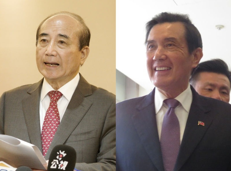 前總統馬英九（右），前立法院長王金平（左）。   圖：新頭殼合成